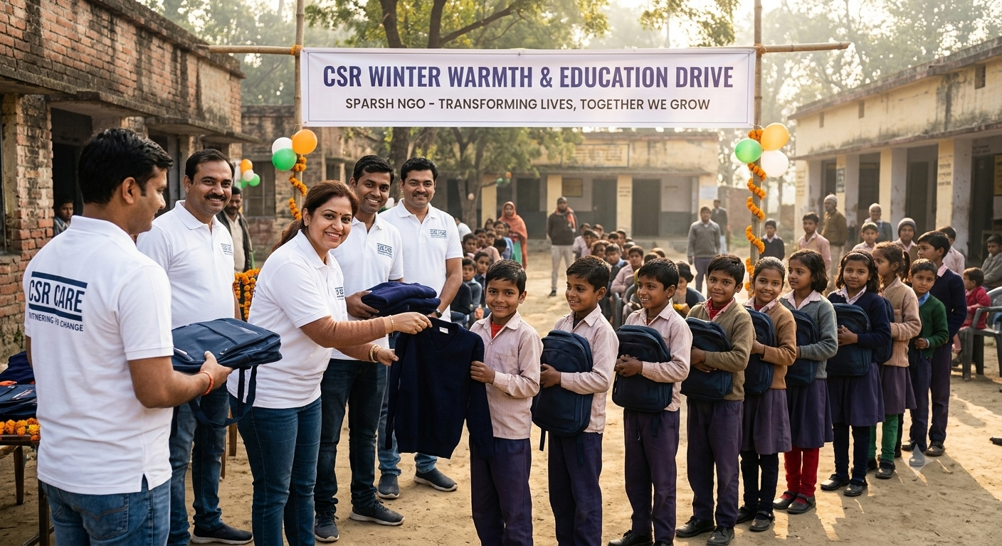 Corporate CSR distribution drive